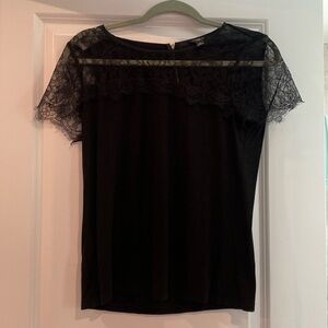 Black lace shirt